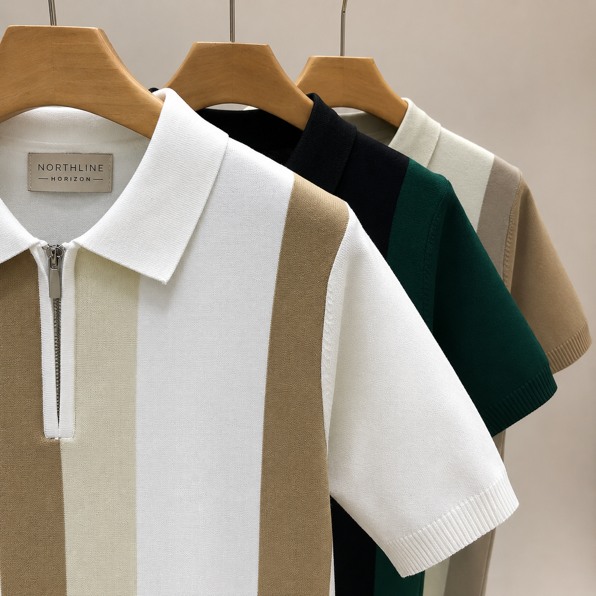 Belmont Soft Touch Half-Zip Knit Polo