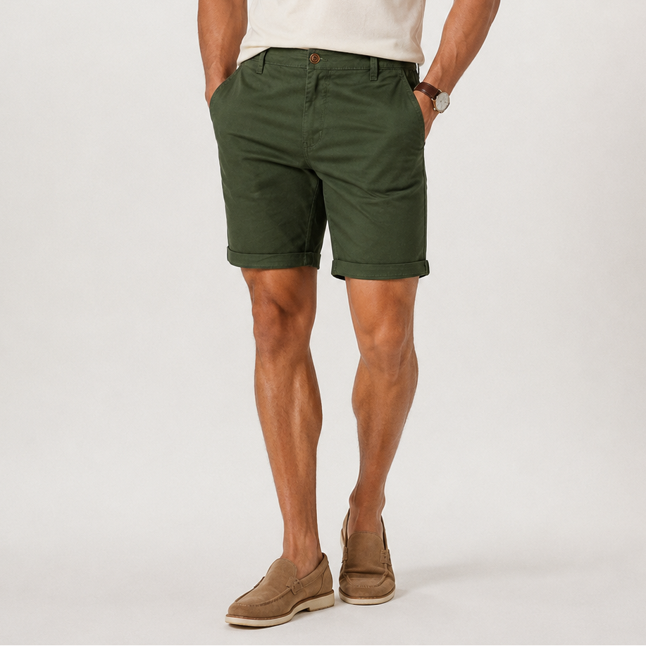 Ashford Classic Fit Elastic Waist Shorts