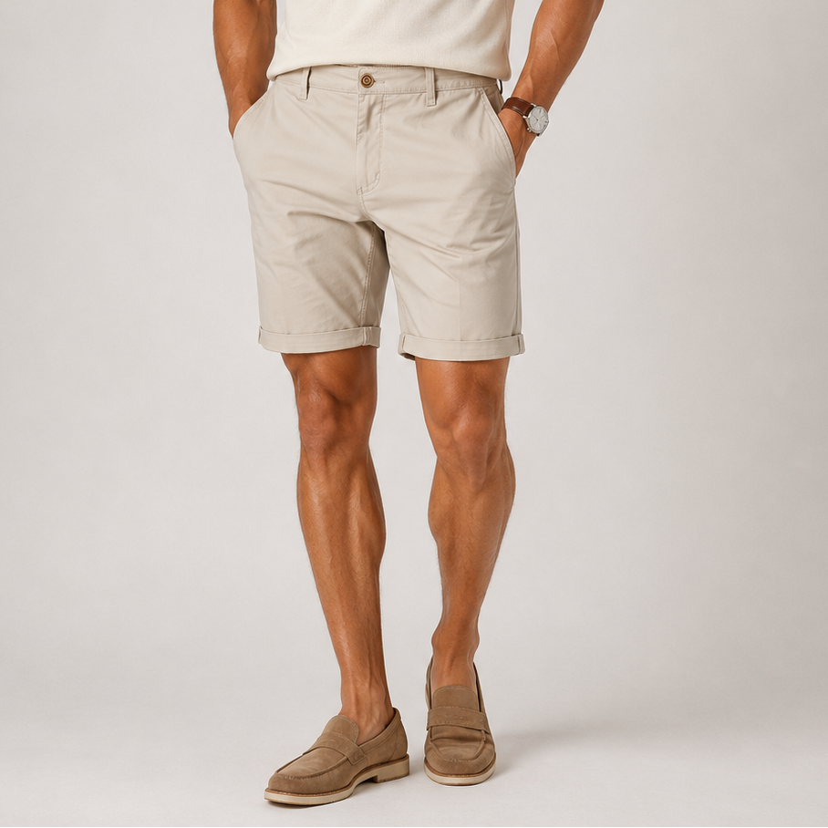 Ashford Classic Fit Elastic Waist Shorts