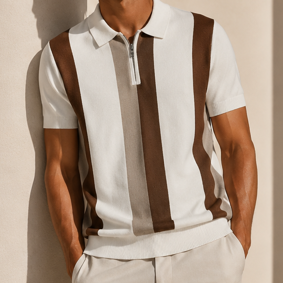 Belmont Soft Touch Half-Zip Knit Polo