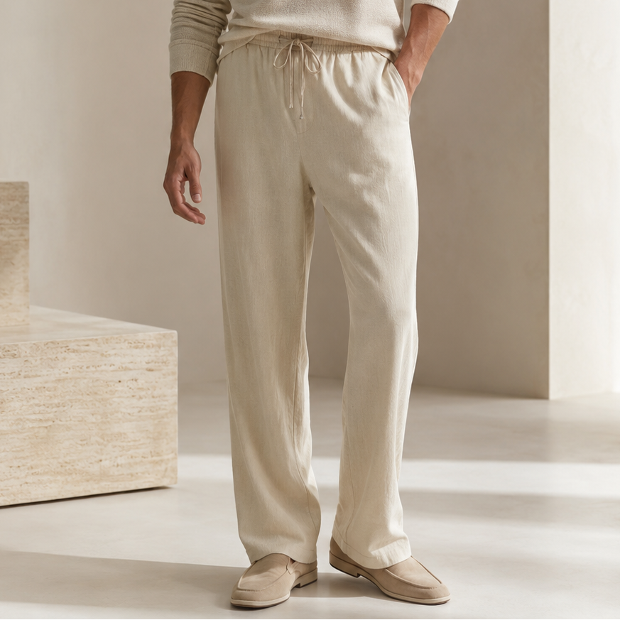 Portofino Cotton-Linen Trouser
