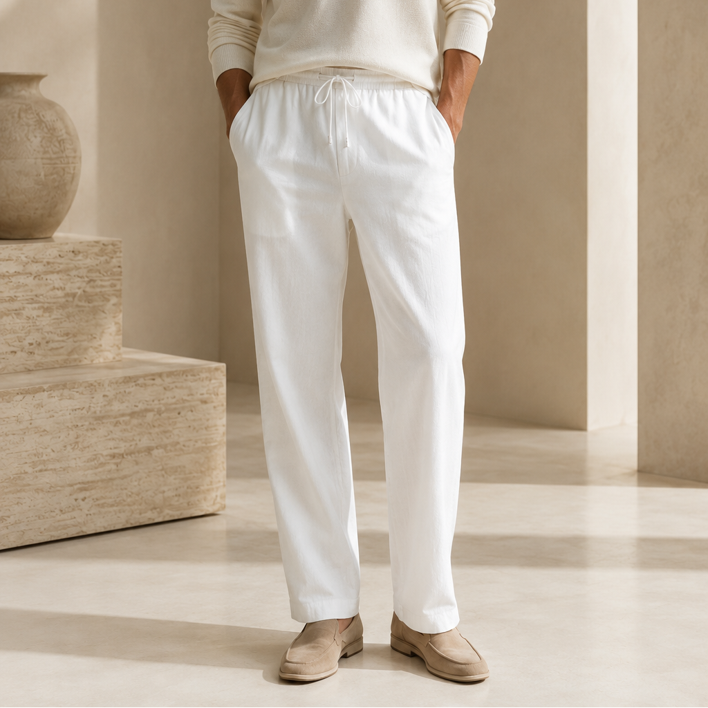 Portofino Cotton-Linen Trouser