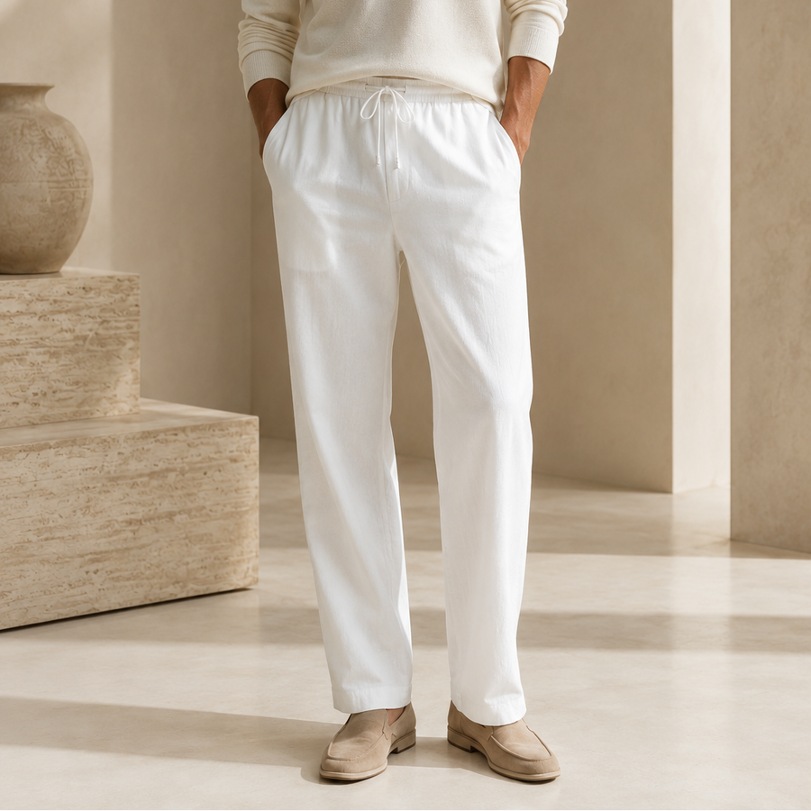 Portofino Cotton-Linen Trouser