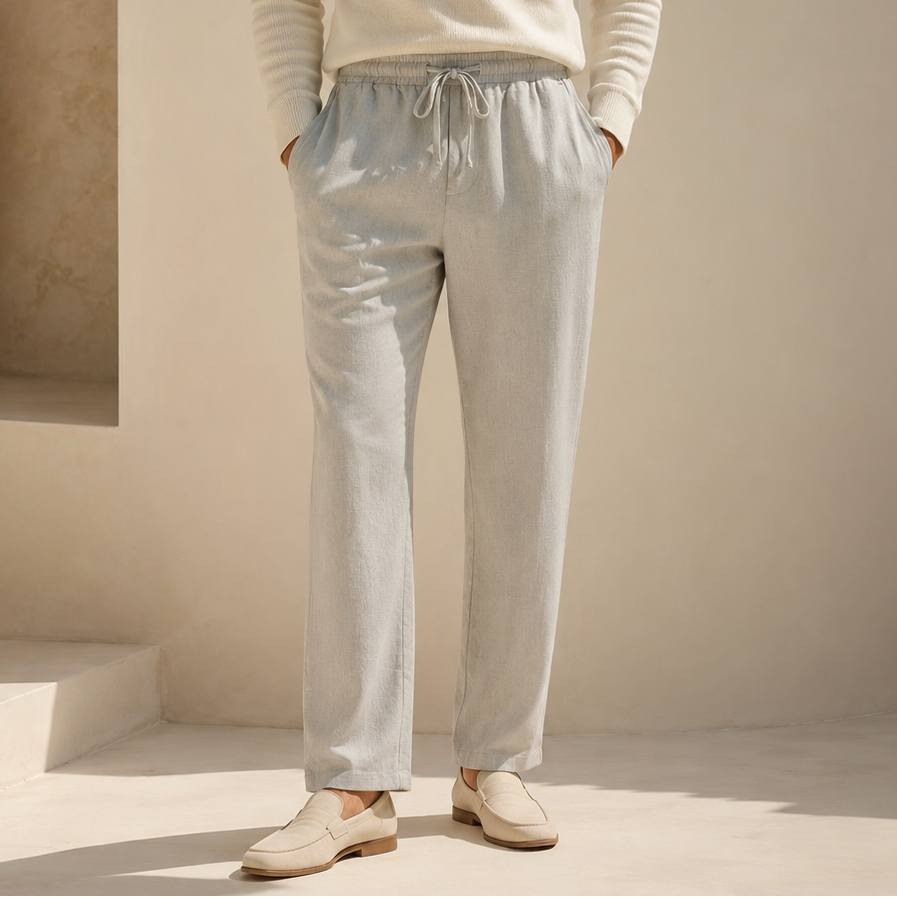 Portofino Cotton-Linen Trouser