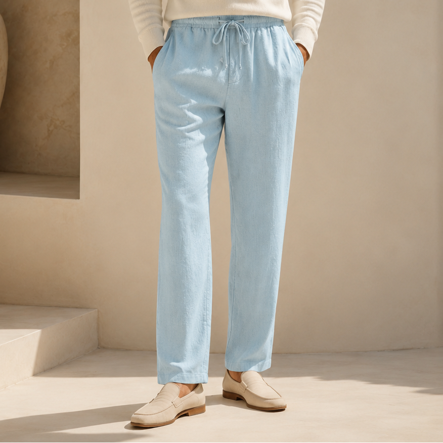 Portofino Cotton-Linen Trouser