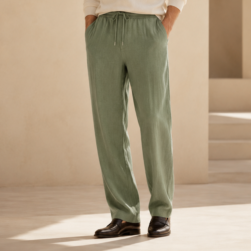 Portofino Cotton-Linen Trouser