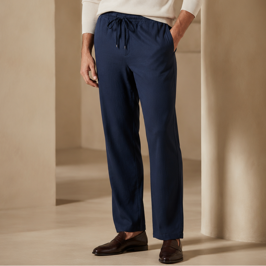 Portofino Cotton-Linen Trouser