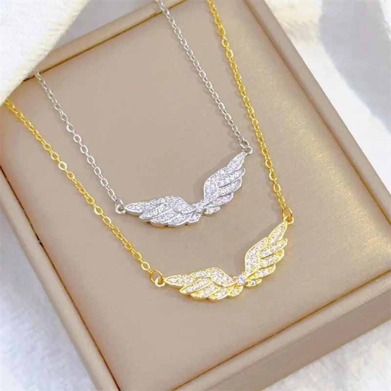 Angel Wing Stainless Steel Necklace