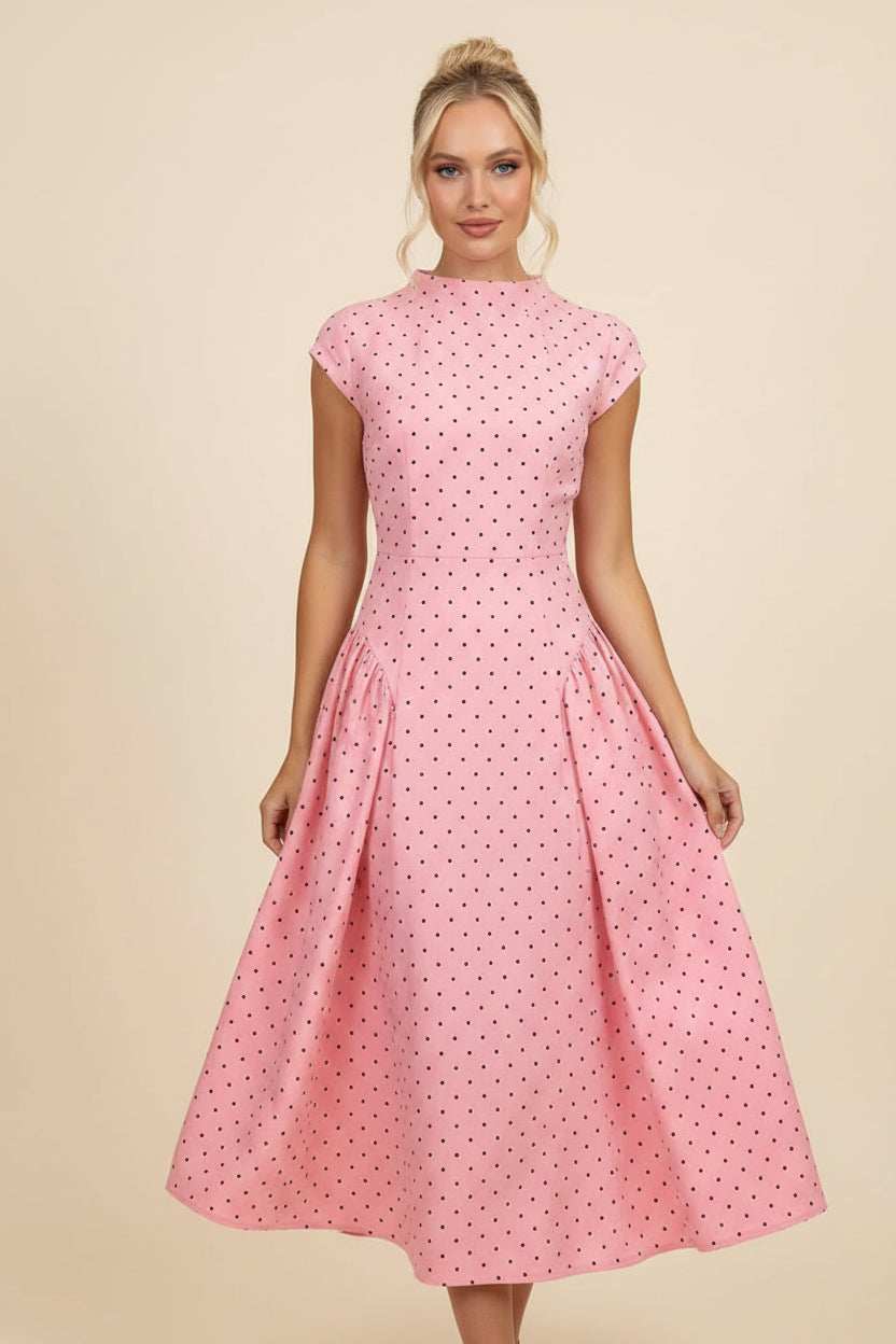 The Amélie Dot Maxi Dress