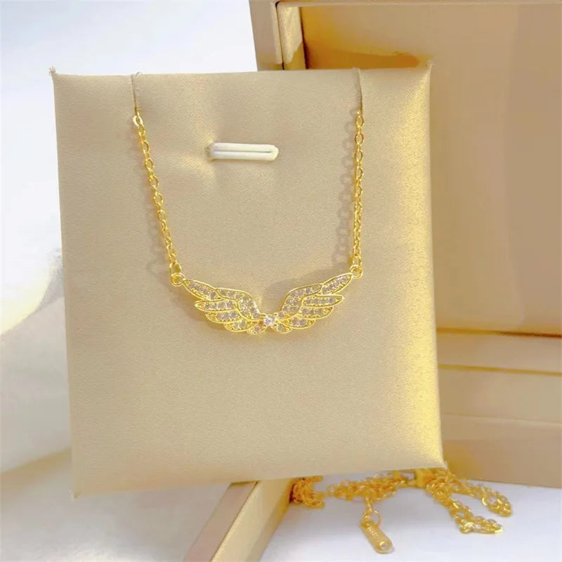 Angel Wing Stainless Steel Necklace