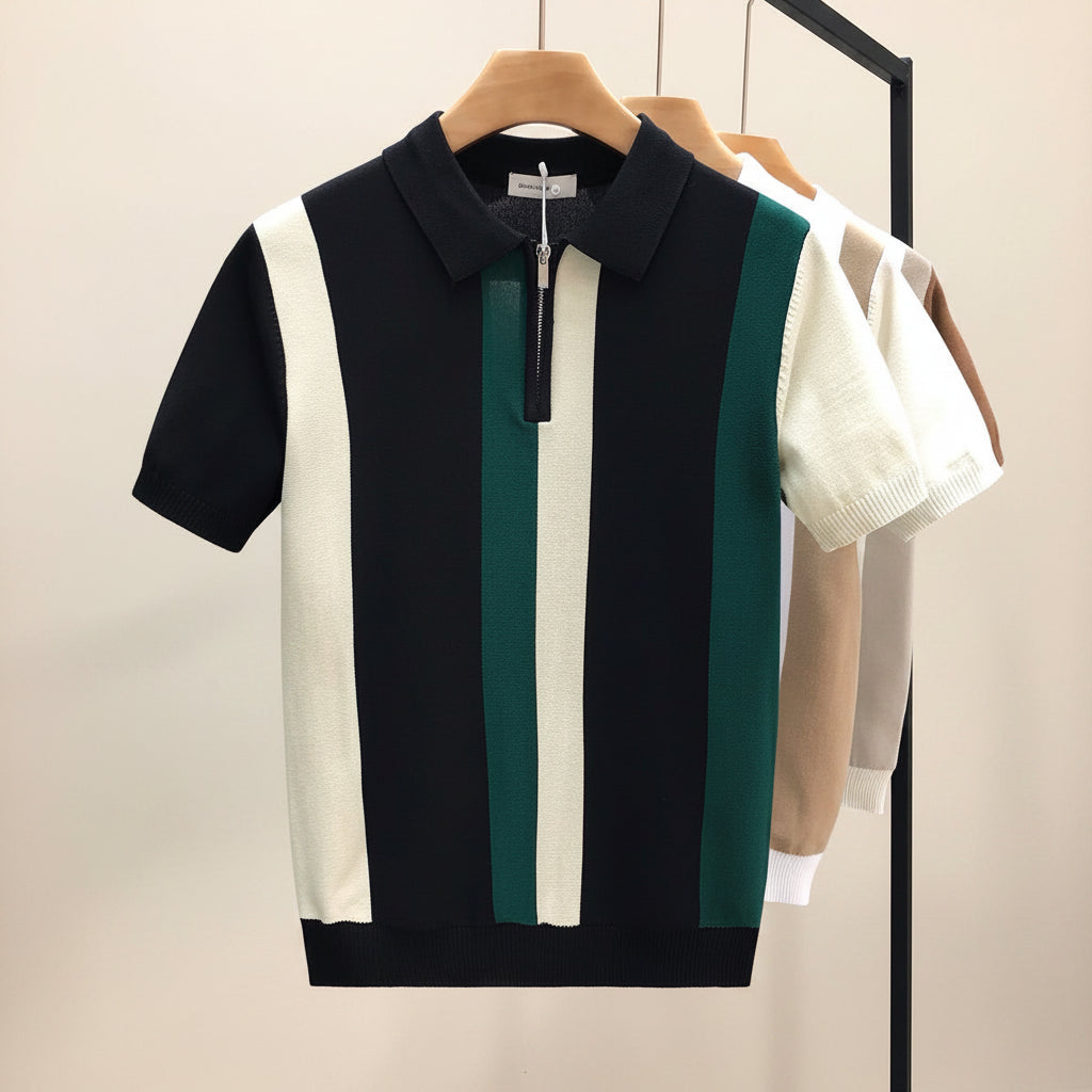 Belmont Soft Touch Half-Zip Knit Polo