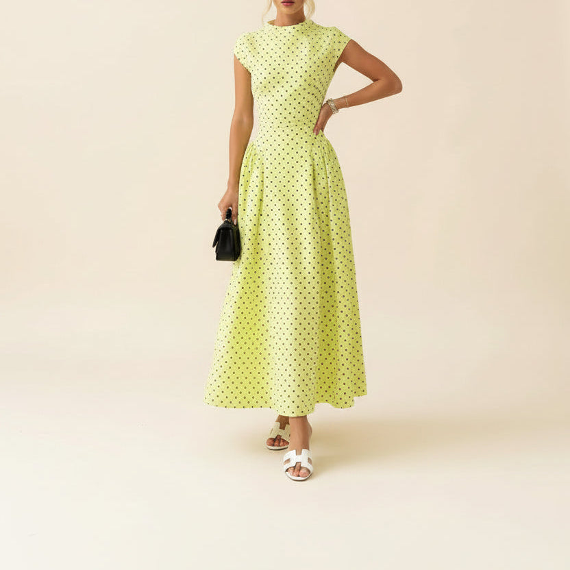 The Amélie Dot Maxi Dress