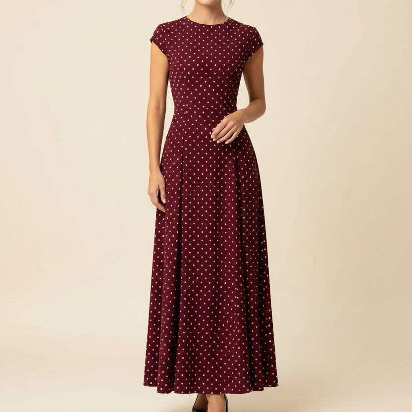 The Amélie Dot Maxi Dress